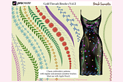 49 GOLD THREAD (2) Procreate Brushes, a Brush Add-On by Fashion Workshop Bkk (Thumbnail 5 of 10)