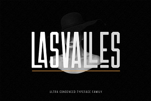 Las Valles Ultra Condensed Typeface