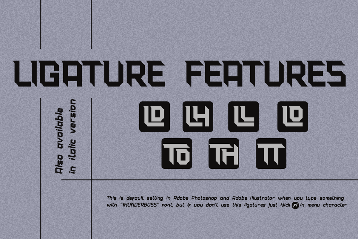Thunderboss Modern Strong Sans, a Sans Serif Font by Haksen (Photo 6 of 10)