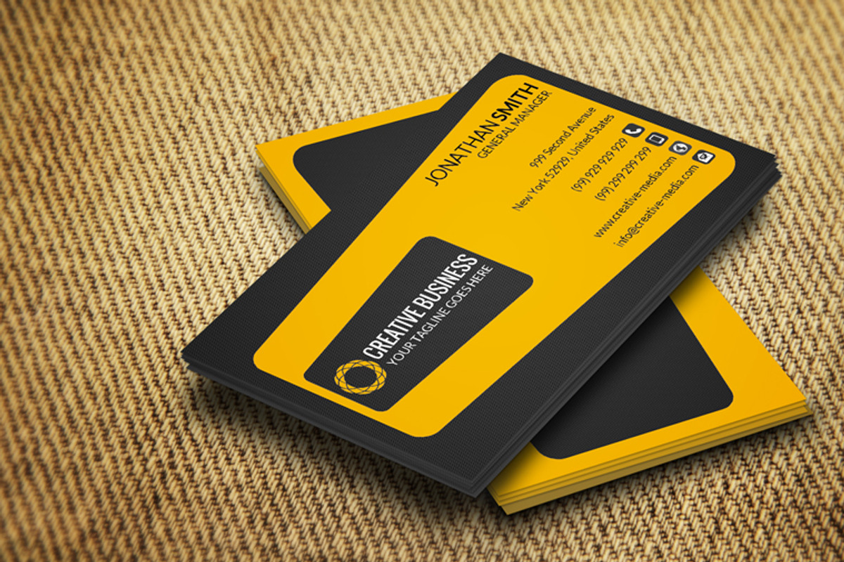 Clean Business Card CM073, a Business Card Template by annozio (Photo 3 of 4)