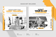 Gym social media post template, a Social Media Template by Warm Snow (Thumbnail 5 of 5)