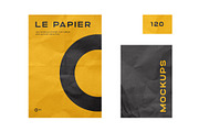 Wrinkle Paper Mockup Branding Bundle, a Texture Graphic by FoundImages (Thumbnail 8 of 10)