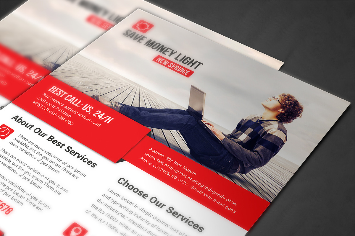 Corporate Business Flyer Template, a Flyer Template by AfzaalGraphics (Photo 3 of 3)
