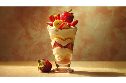 refreshing strawberry banana, a Background Photo by pikepicture
