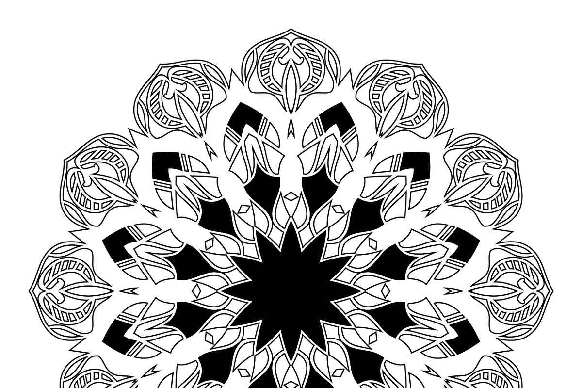 27 mandala vector backgrounds design, a Pattern Graphic by NJ Himel (Photo 26 of 28)