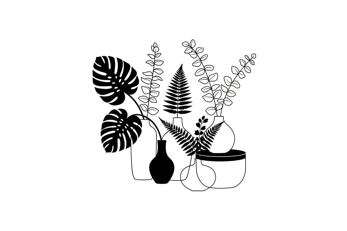 50 Botanical Garden Silhouette bundl, an Illustration by Designs_River (Photo 12 of 51)