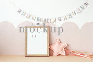 Frame Mockup Nursery Frame Digital