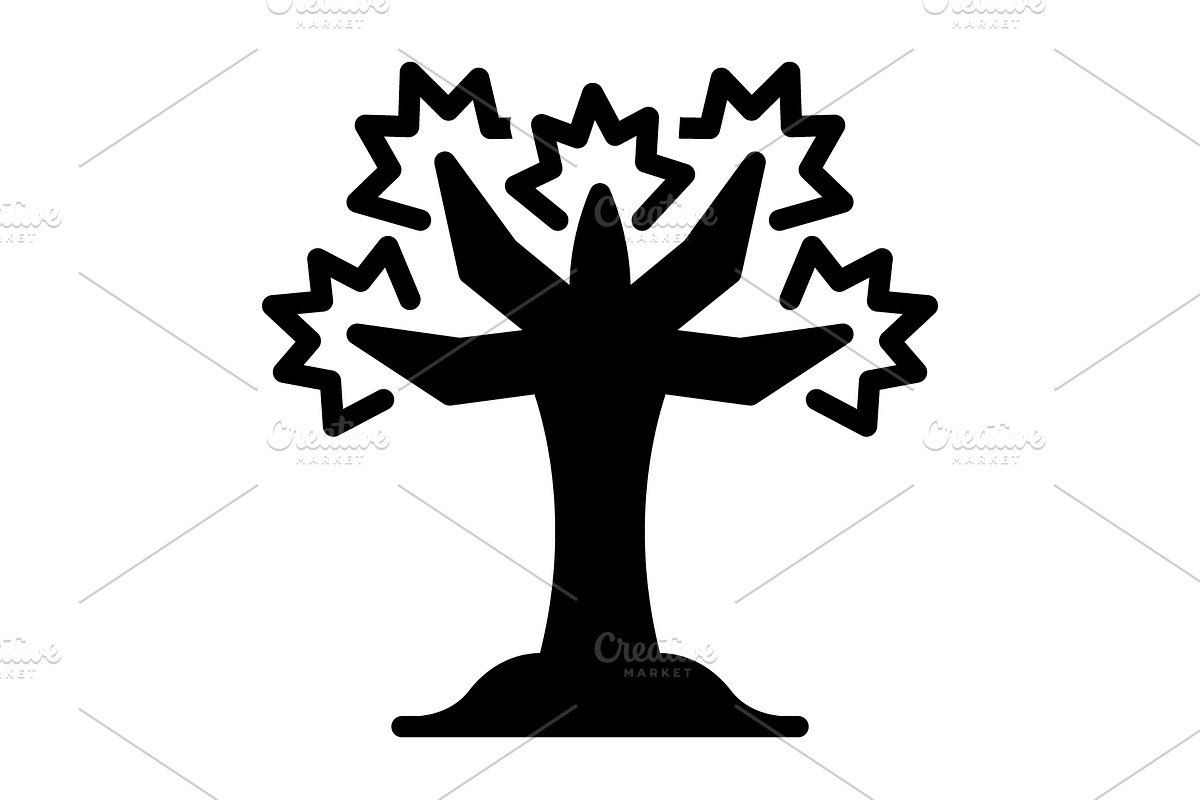 Joshua tree solid icon, a Solid Icon by Creative priyanka