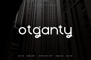 Otganty - Corporate Logo Font, a Sans Serif Font by Iqsiart Studio (Thumbnail 1 of 7)