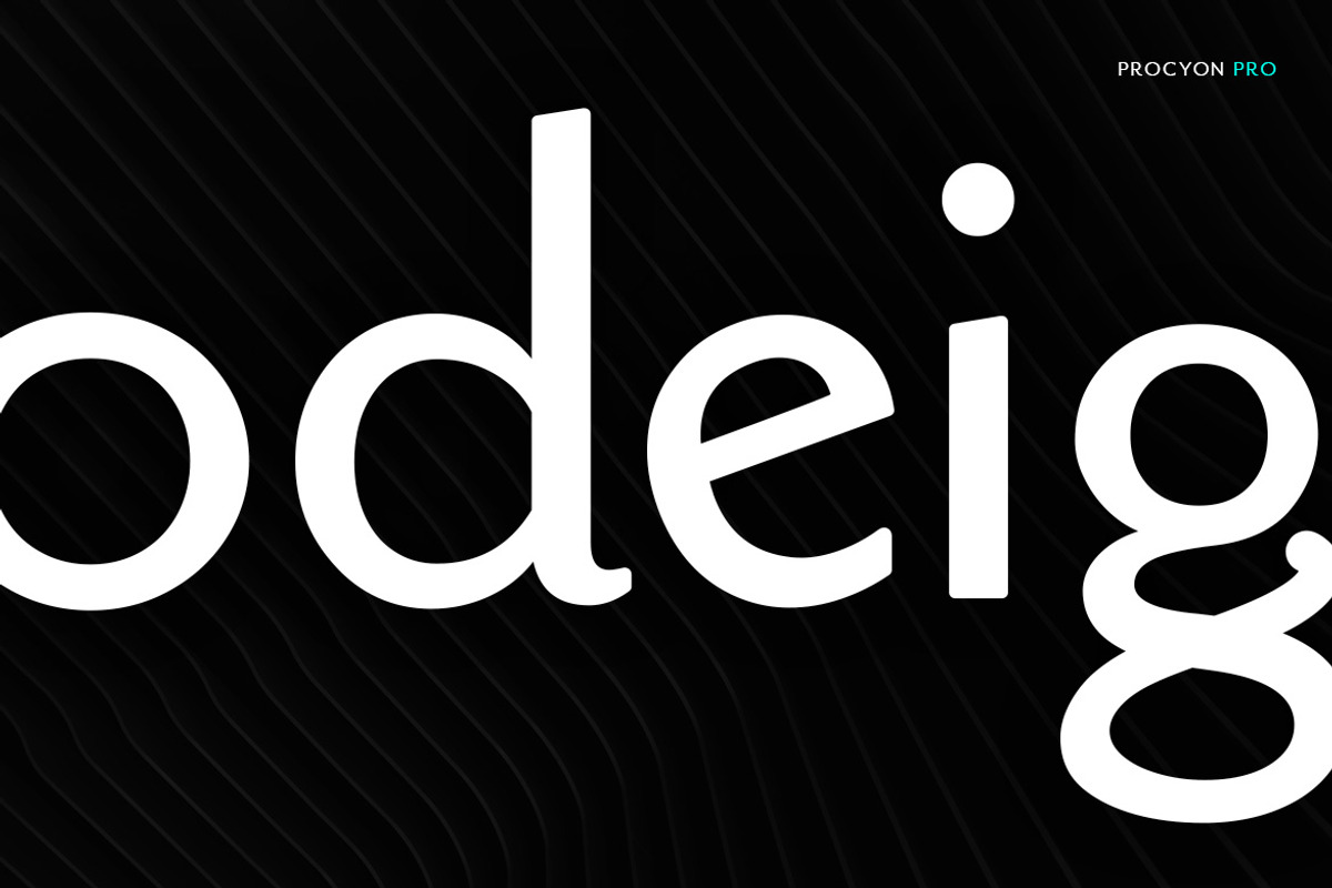 Procyon - Modern Typeface + WebFont preview 3