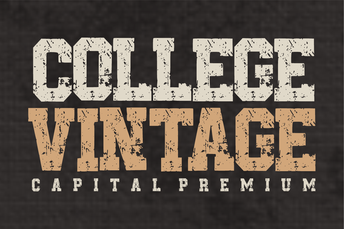 ABCD Varsity – Athletic Font Types, a Slab Serif Font by KiddoGlyphs Studio (Photo 2 of 5)