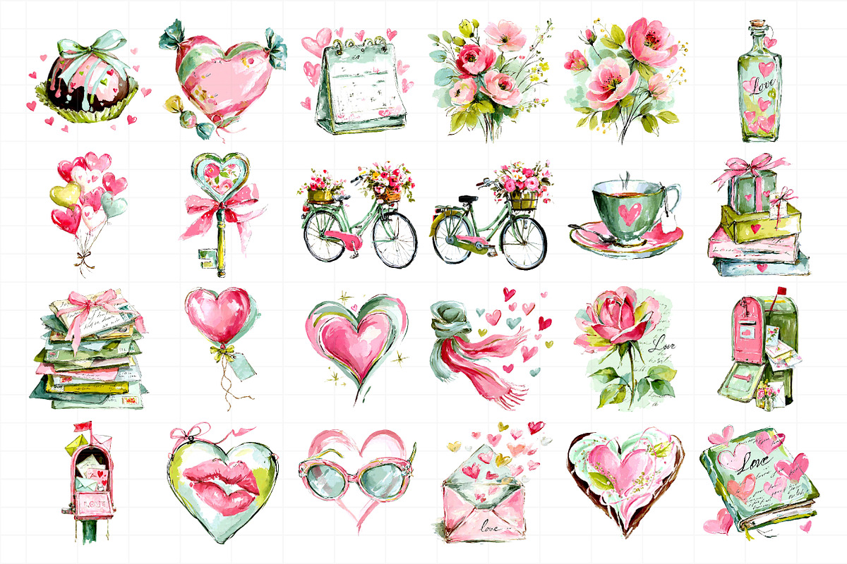 Valentine's Day Clipart, an Illustration by Daily.Designs (Photo 5 of 5)