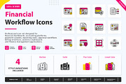 Financial Operations Icons, an Outline Icon by vexper (Thumbnail 1 of 10)