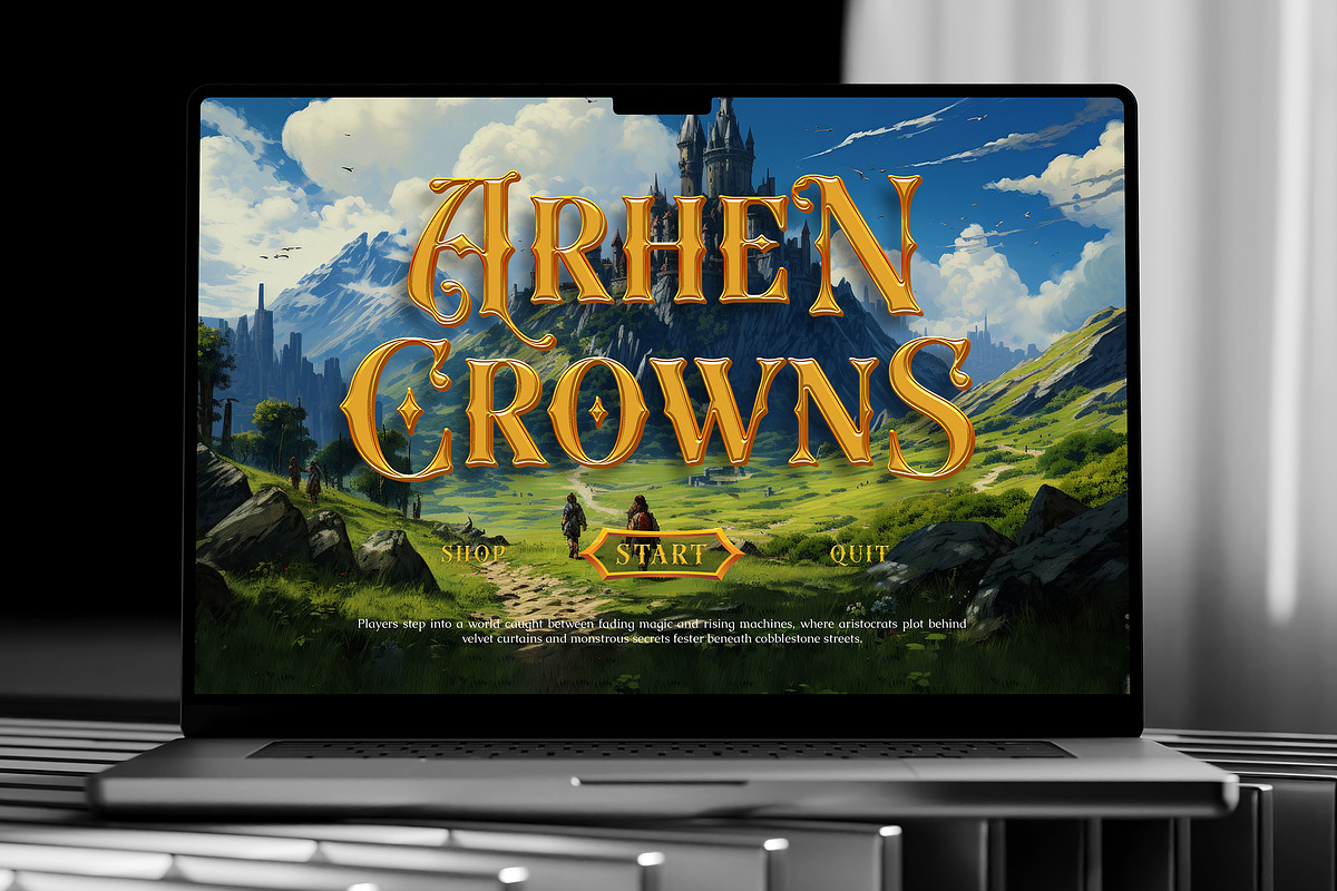 Harmesh - Classic Magical Fantasy, a Serif Font by Typia Nesia (Photo 7 of 12)