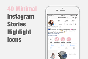 40 Instagram Stories Highlight Icons