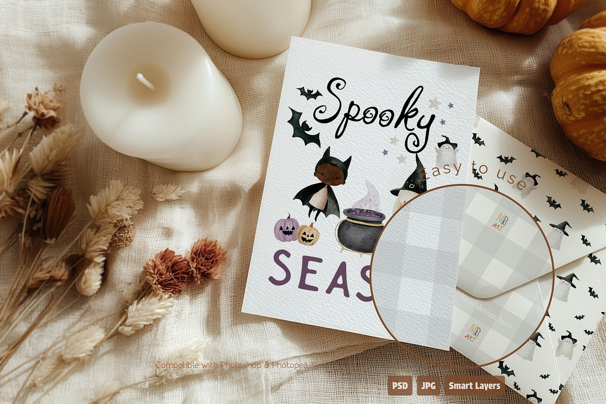 Pumpkin Season – 12 Card Mockups, a Mockup by NikiArts (Photo 4 of 10)