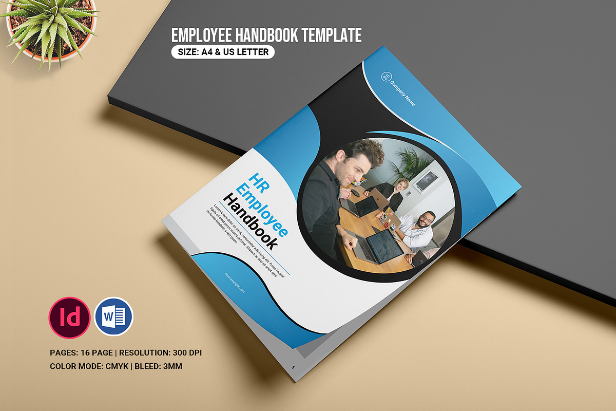 HR / Employee Handbook Template, a Brochure Template by retrographix (Photo 1 of 6)