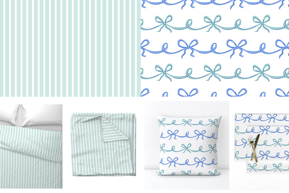 Coquette Bow Seamless patterns, a Pattern Graphic by Alenkakarabanova (Photo 3 of 4)