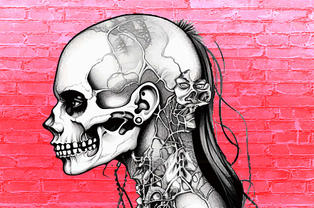 Skeleton Skull Svg, Halloween SVG