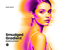 Smudged Gradient Photo Effect, a Layer Style Add-On by graphypix