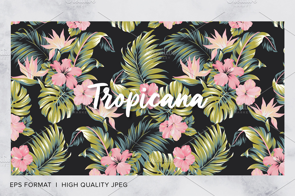 Tropicana, Tropical Print Patterns, a Pattern Graphic by ASTUDIO (Photo 5 of 10)