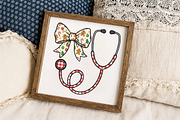 Christmas Nurse Bow Png, an Illustration by Libby Wishes (Thumbnail 6 of 6)