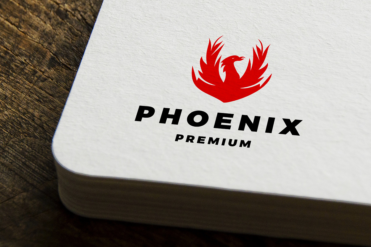 Phoenix Logo Modern Fire Emblem, a Branding & Logo Template by mesuka (Photo 1 of 2)