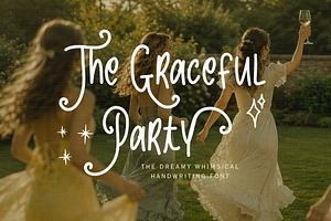The Graceful Party Handwriting, a Handwritten Font by Sloulyfe