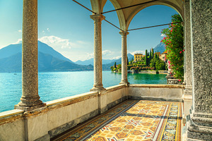 Mediterranean balcony in Varenna, an Architecture Photo by Alpine Dreams
