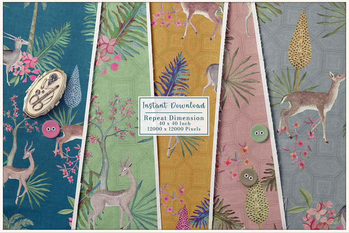 Pichhwai Soul Prints & Patterns, a Pattern Graphic by GND ART STUDIO (Photo 5 of 8)