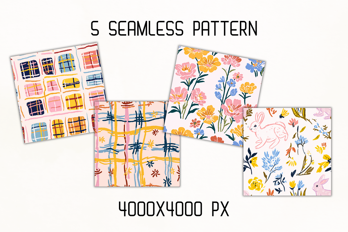 Whimsy Pastoral Spring & Easter Set, a Decorative Illustration by GiraffeCreative (Photo 11 of 21)
