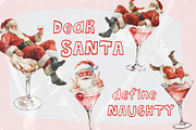 Sassy Santa PNG Illustrations, a Seasonal Illustration by Honey Island Studio (Thumbnail 5 of 5)