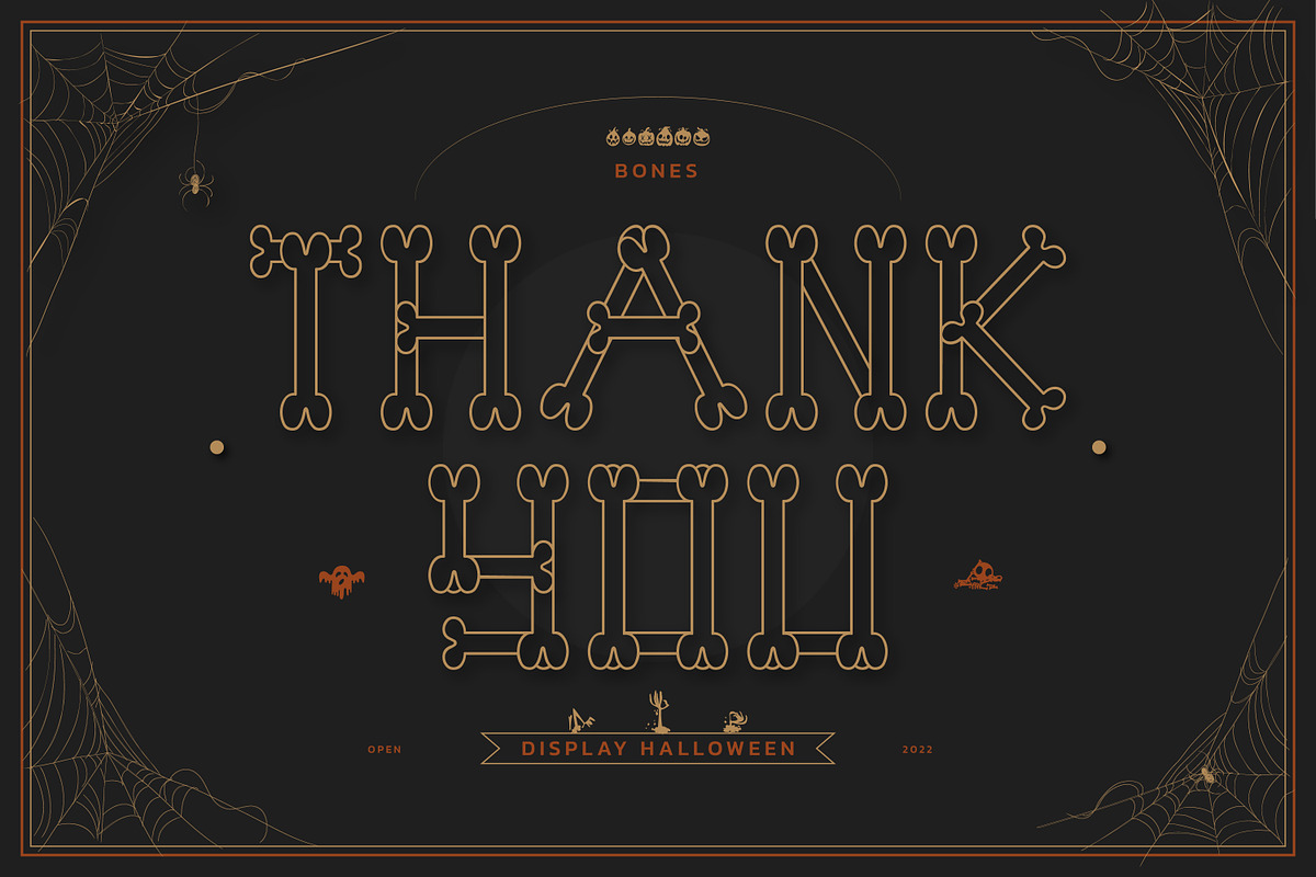 Bones Halloween Display Font, a Serif Font by infernostudio3 (Photo 11 of 11)