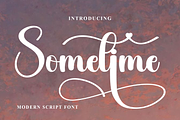 Sometime, a Handwritten Font by FreshTypeINK (Thumbnail 1 of 8)