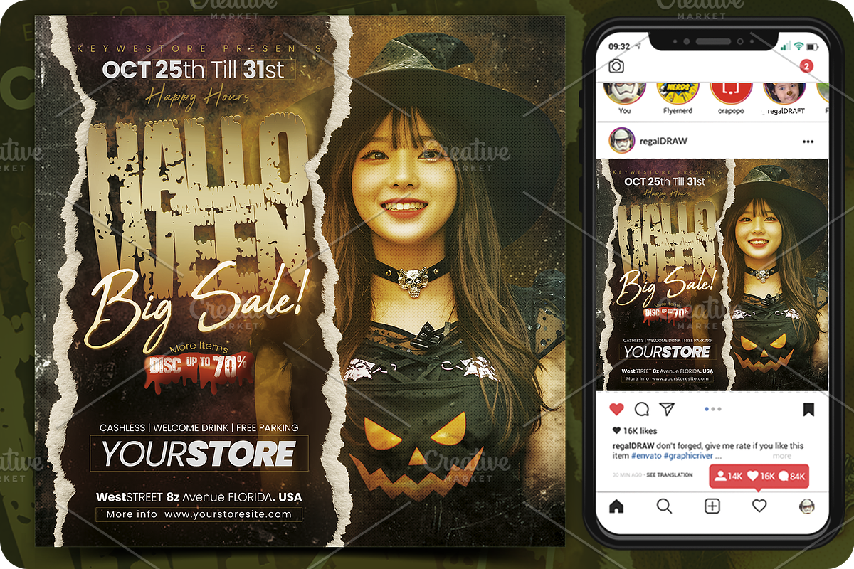 Halloween Big Sale Flyer