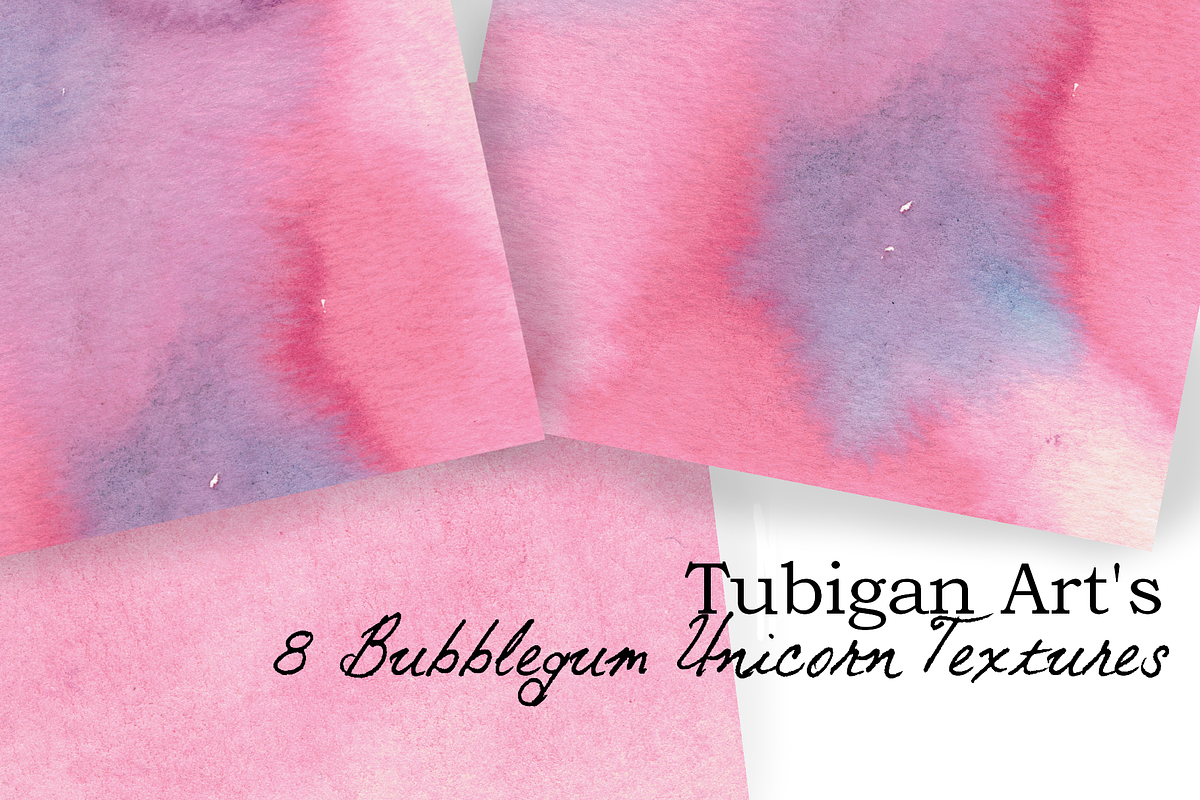 8 Yummy Bubblegum Digital Papers, a Texture Illustration by Tubigan Art (Photo 2 of 2)