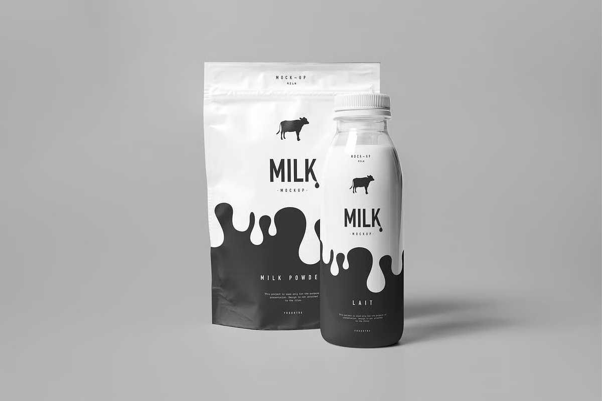Milk Mock-up, a Packaging Mockup by zippypixelstudio (Photo 5 of 10)
