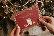 Christmas postcard mockup set 1 v1, a Print Template by Mocart (Thumbnail 7 of 14)