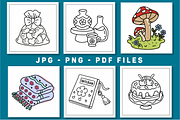 Cute Groovy Coloring Book Vol- 04, a Decorative Illustration by Coco Bloom (Thumbnail 2 of 5)