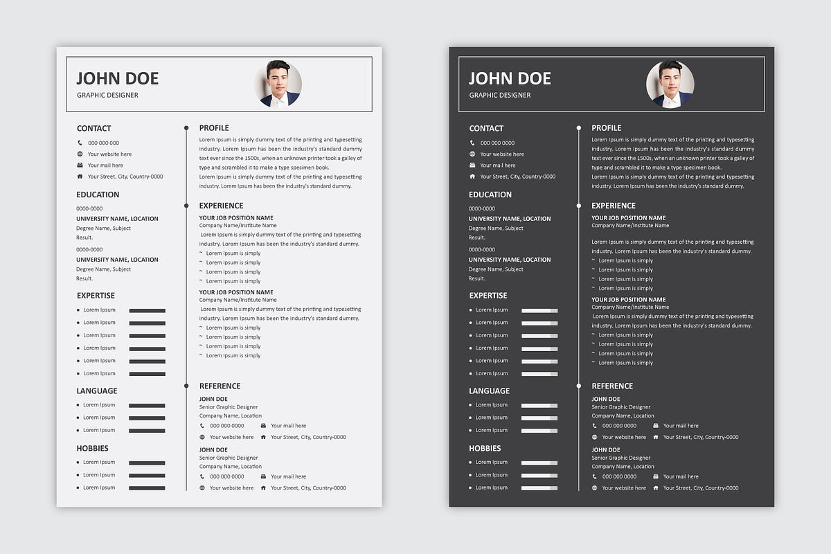 Modern Resume Template Design, a Resume Template by Annudesign (Photo 7 of 9)