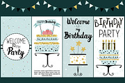 Party cards and flyers big set, a Decorative Illustration by Happiestsim (Thumbnail 2 of 13)