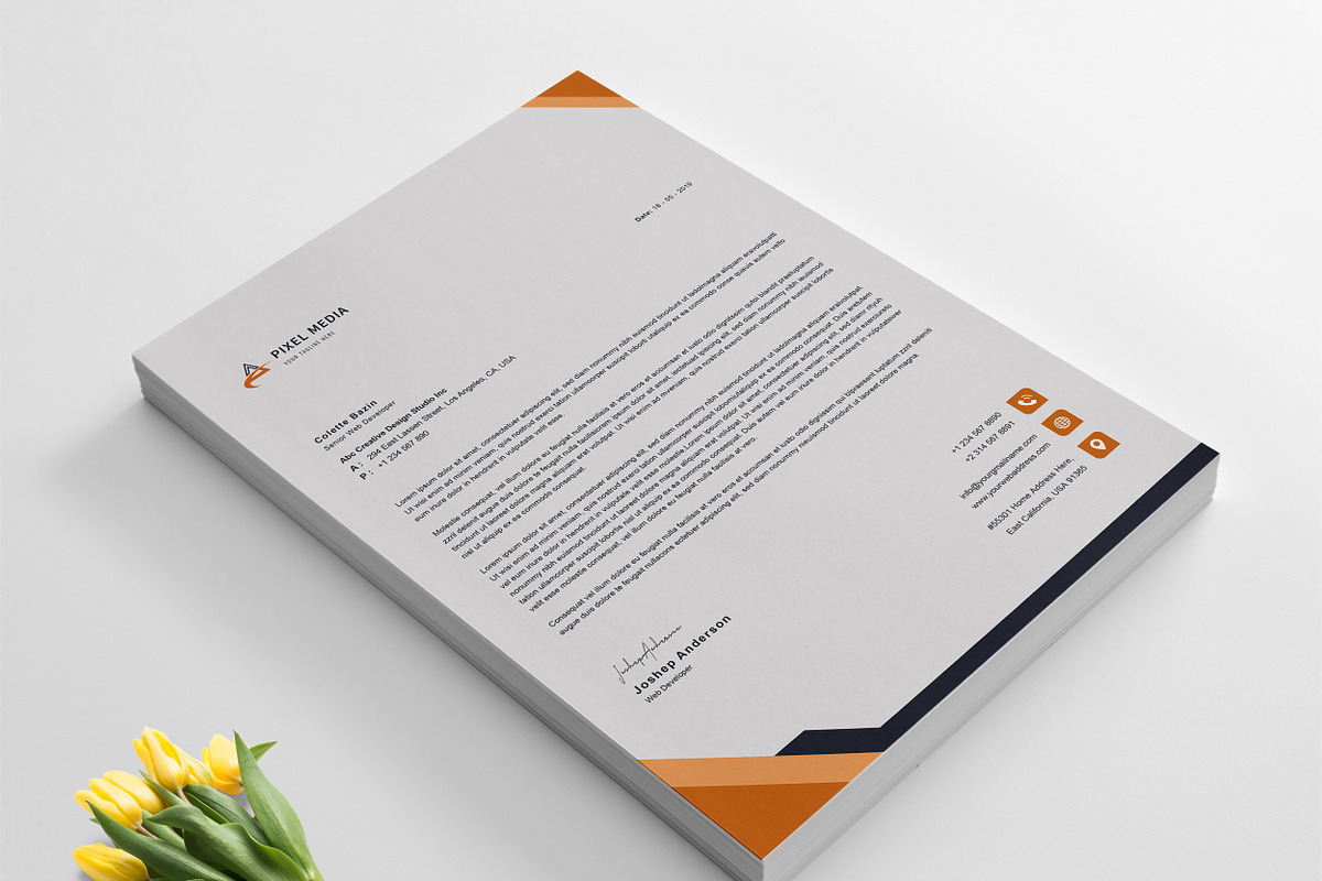 Letterhead, a Stationery Template by TelaTemplates (Photo 4 of 7)