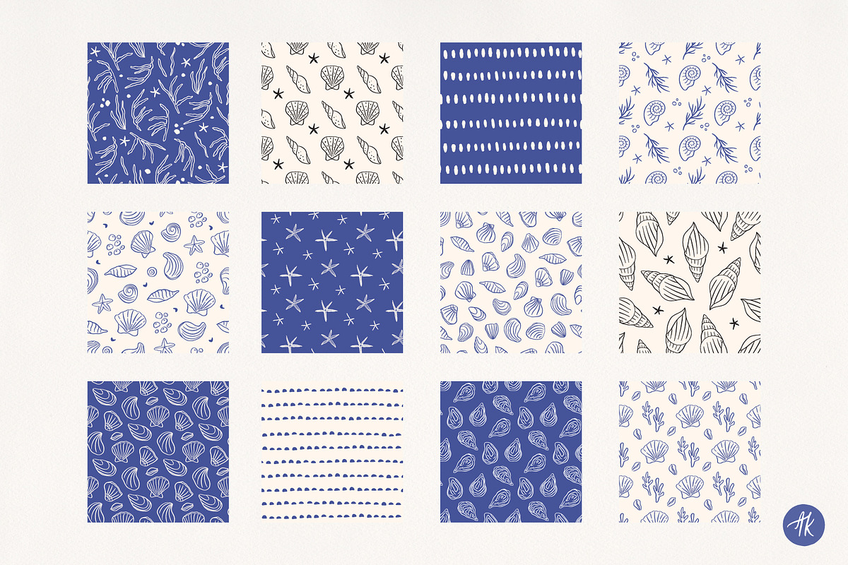 Sea Shells Whimsical Collection, an Object Graphic by Alena Koval (Photo 13 of 19)
