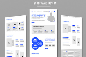 UI Website Wireframe Layout Kit, a Wireframe Template by MightyDesign