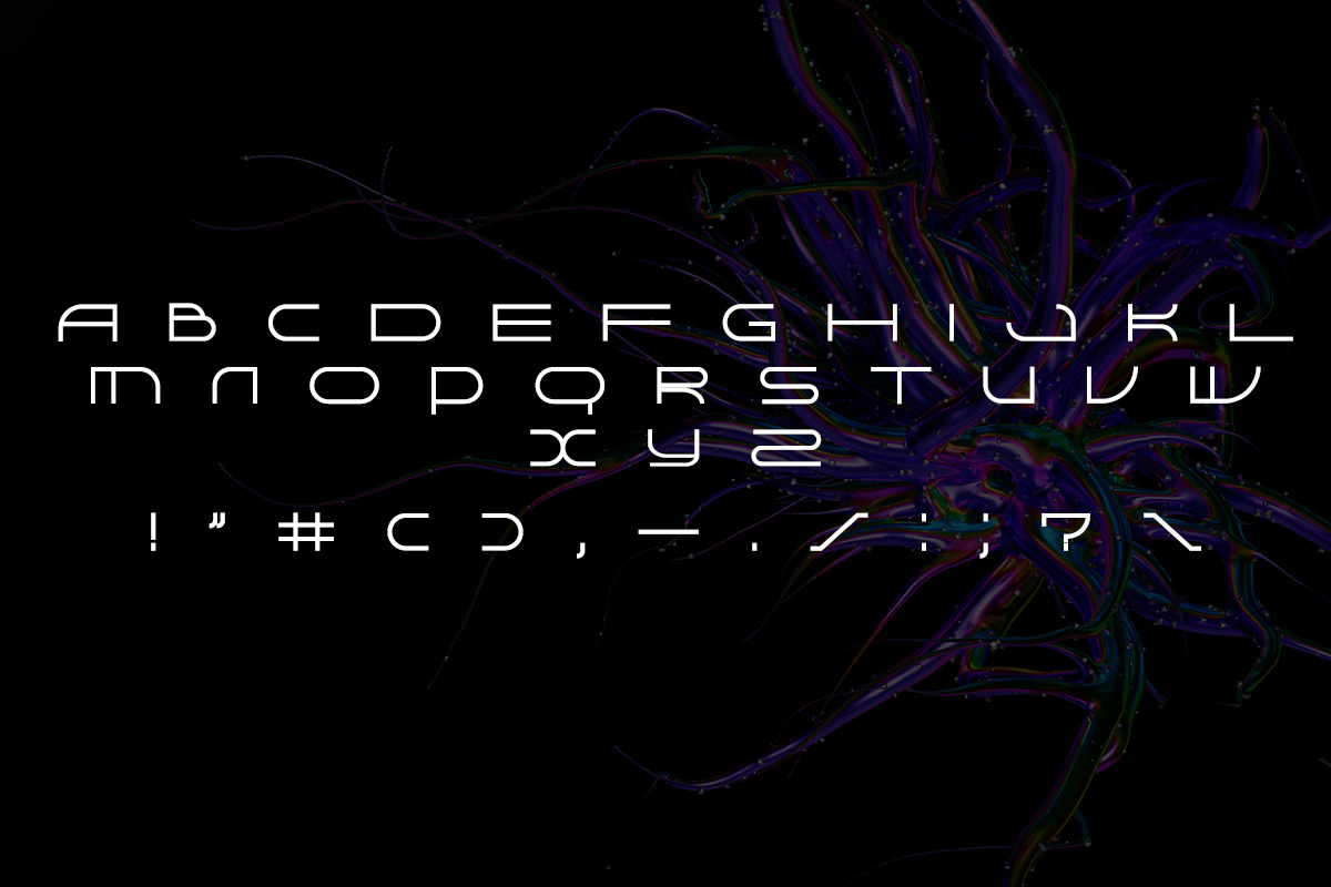 Biomesh - Tech Display Font, a Font by saintricchi (Photo 3 of 6)