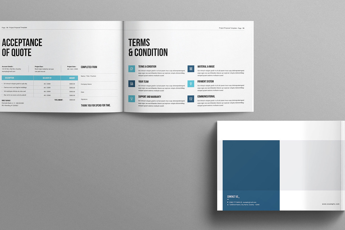 Project Proposal Template Landscape, a Brochure Template by Work-Envance (Photo 6 of 8)
