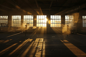 Sunlight Streams Through Windows of, a Photo by Iftikhar Alam