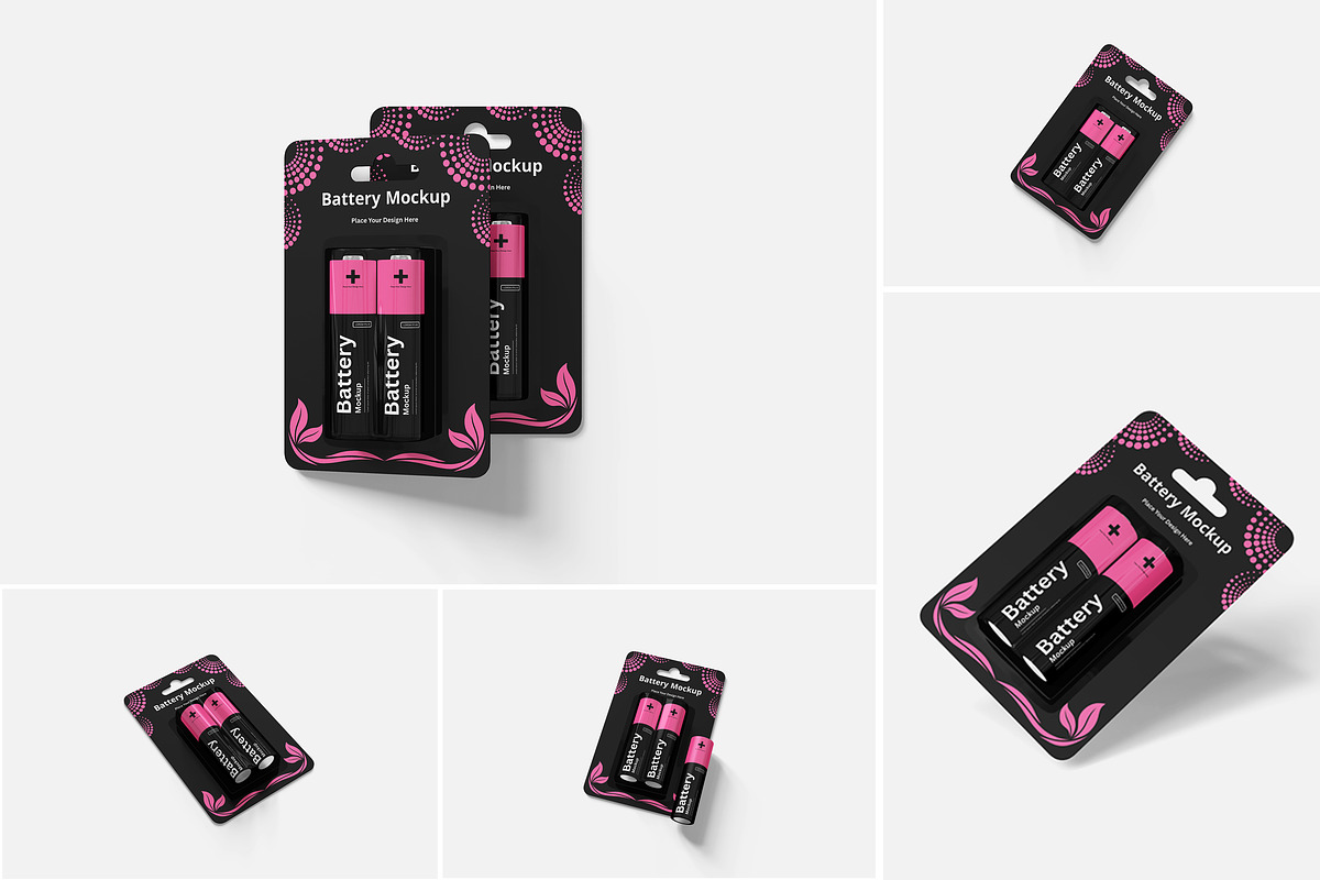 Battery Mockup, a Product Mockup by Indah (Photo 1 of 6)