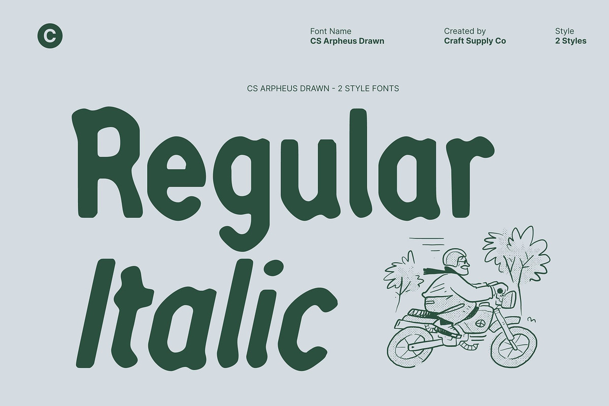 CS Arpheus Drawn, a Blackletter Font by Craft Supply Co. (Photo 3 of 8)