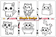 Bold and Easy Kawaii Cats, an Animal Illustration by Ink Gallery (Thumbnail 2 of 5)